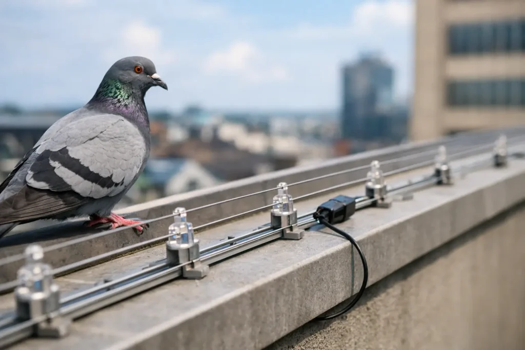 Wie funktioniert elektrische Taubenabwehr?