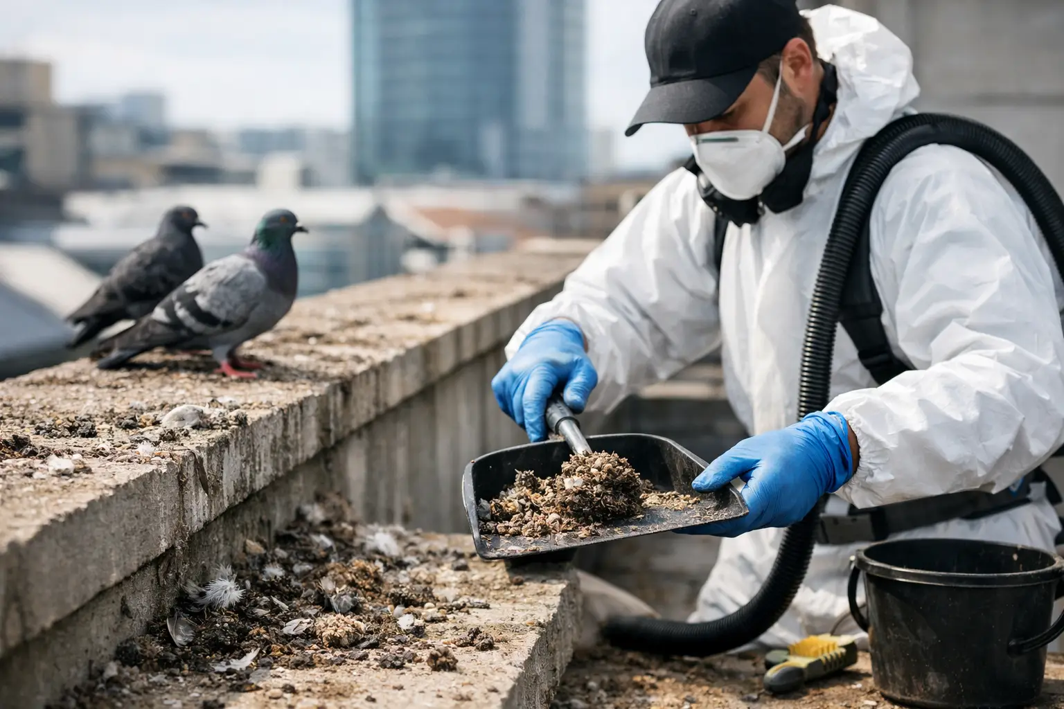 Taubenkot fachgerecht beseitigen lassen