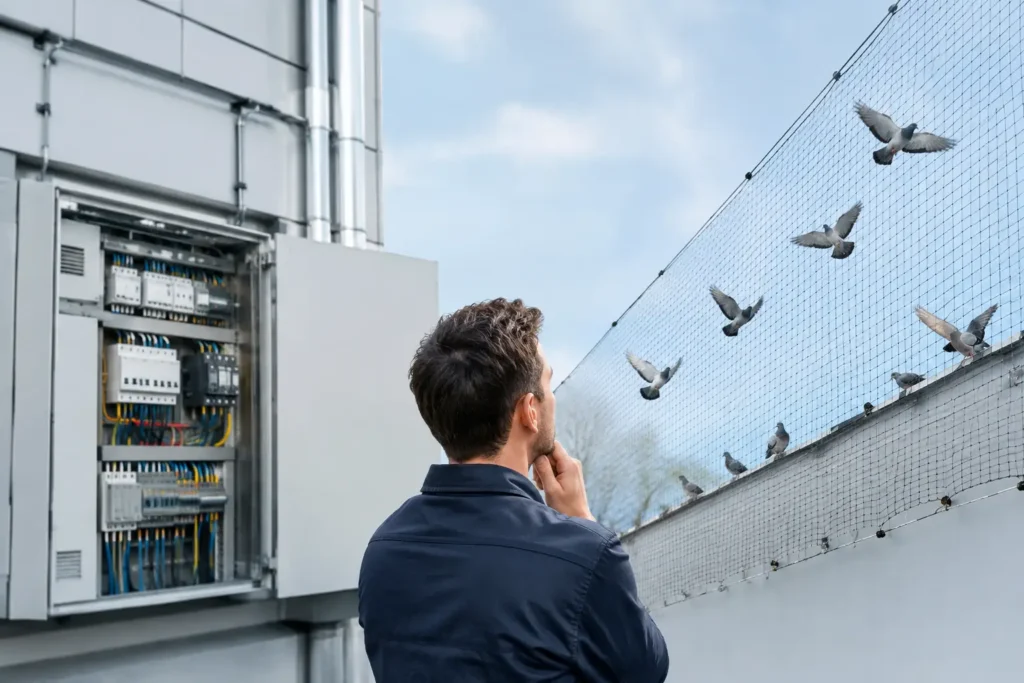 Elektrosysteme versus Taubennetze bewerten